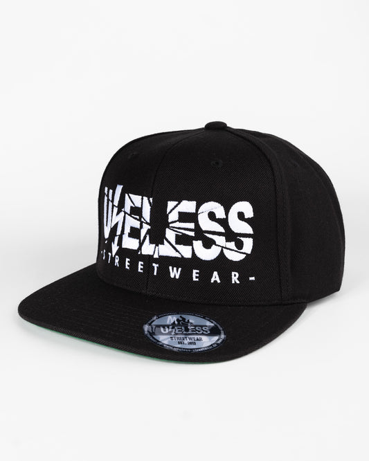 Useless Snapback Cap, Schwarz