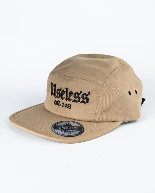 5-Panel Cap - Sand/Schwarz