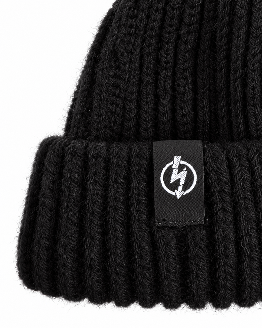 Fisherman Beanie Schwarz