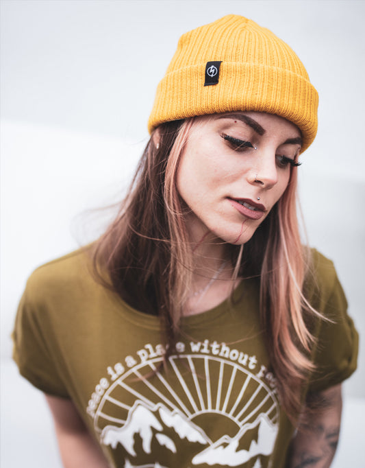 Fisherman Beanie gelb