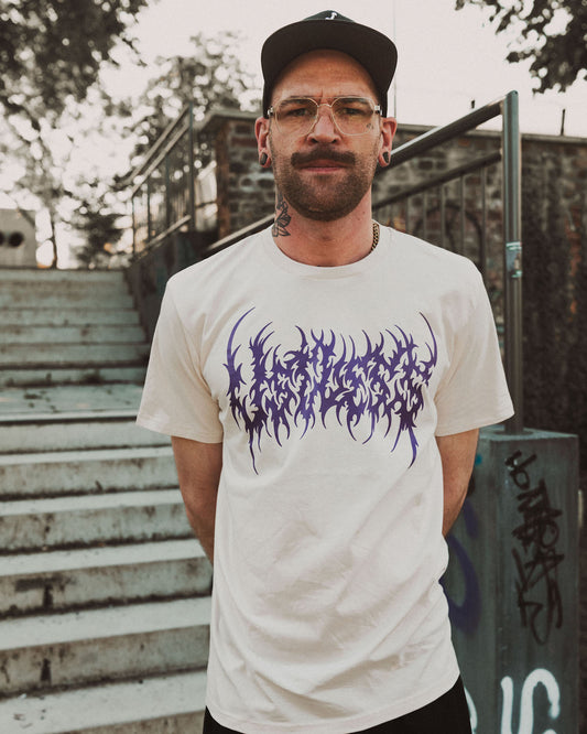 Death - T-Shirt Offwhite/lila