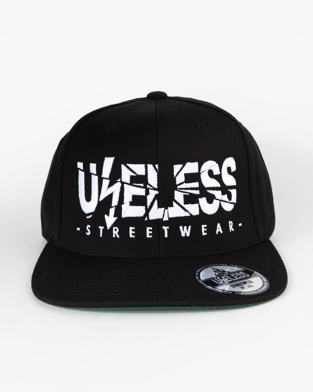 Useless Snapback Cap, Schwarz