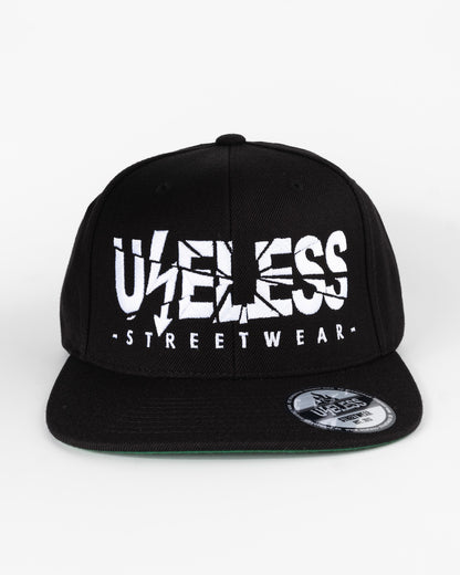 Useless Snapback Cap, Schwarz