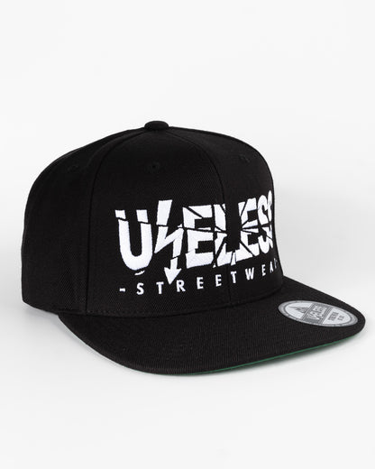 Useless Snapback Cap, Schwarz