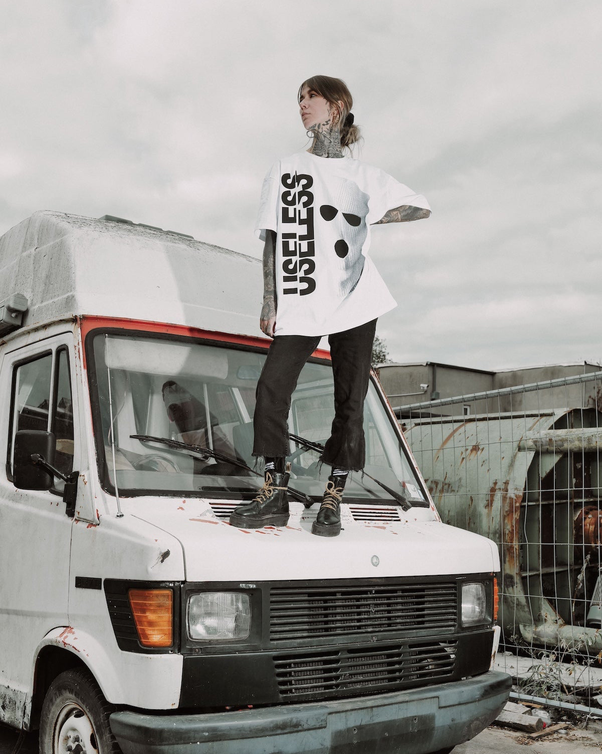 Balaclava T-Shirt Weiß