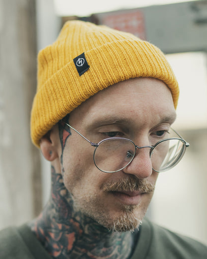 Fisherman Beanie gelb