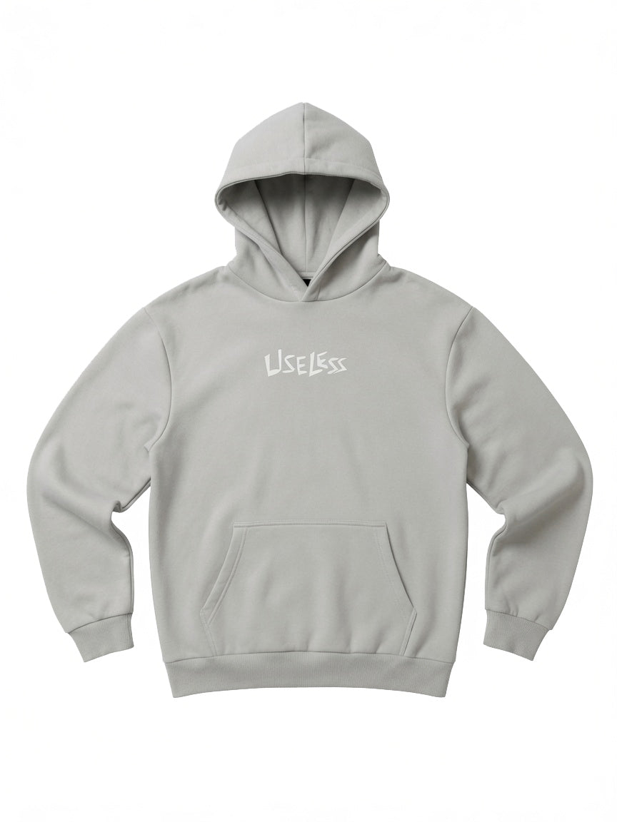 Scrawled Premium Oversized Hoodie Lightasphalt